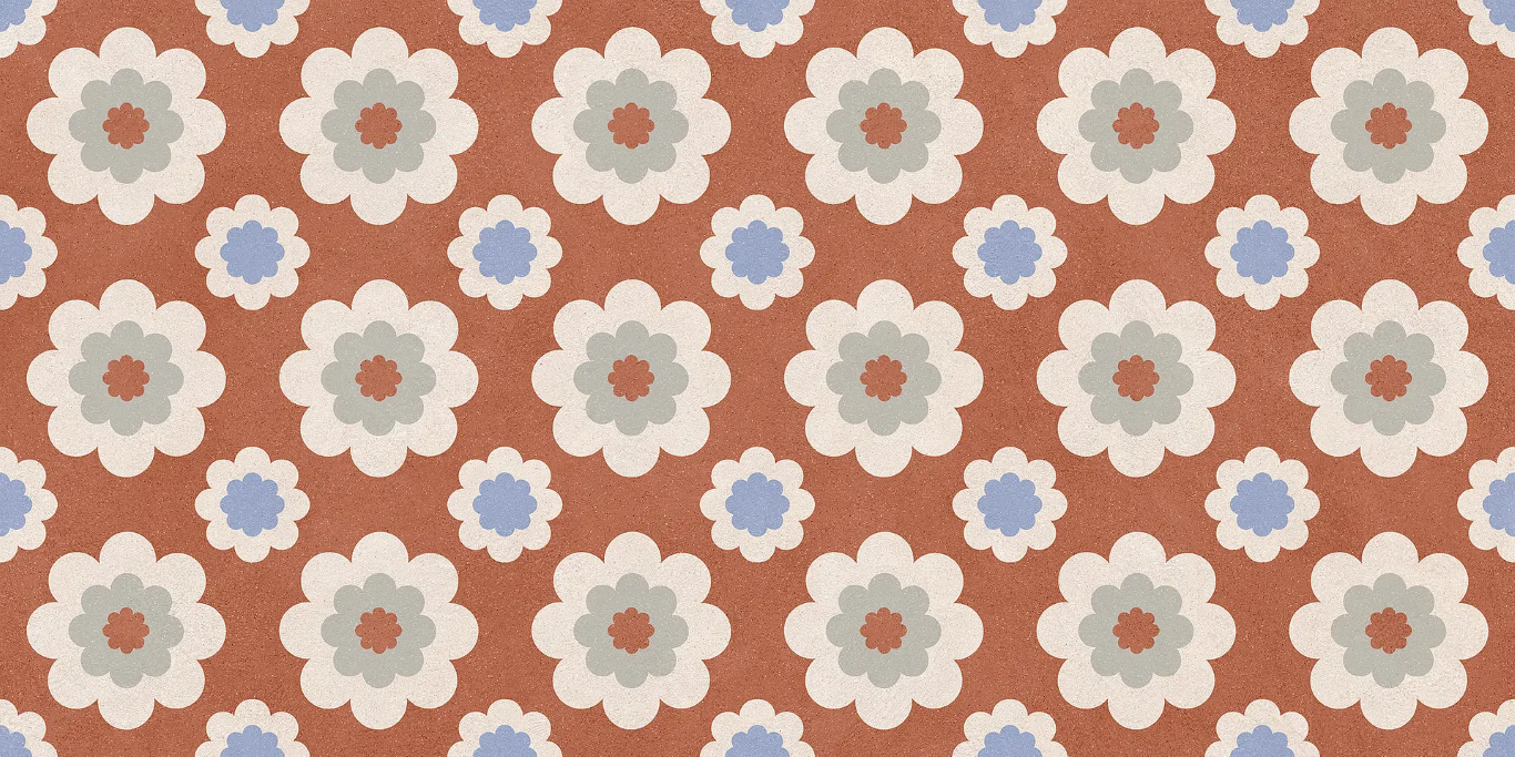 05241 Homey Flower Cotto Nat/Ret 60x120 Ceramiche Piemme