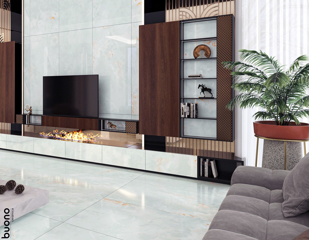 O4450P Onice Perla Glossy 60x120 Buono Ceramica фото 22