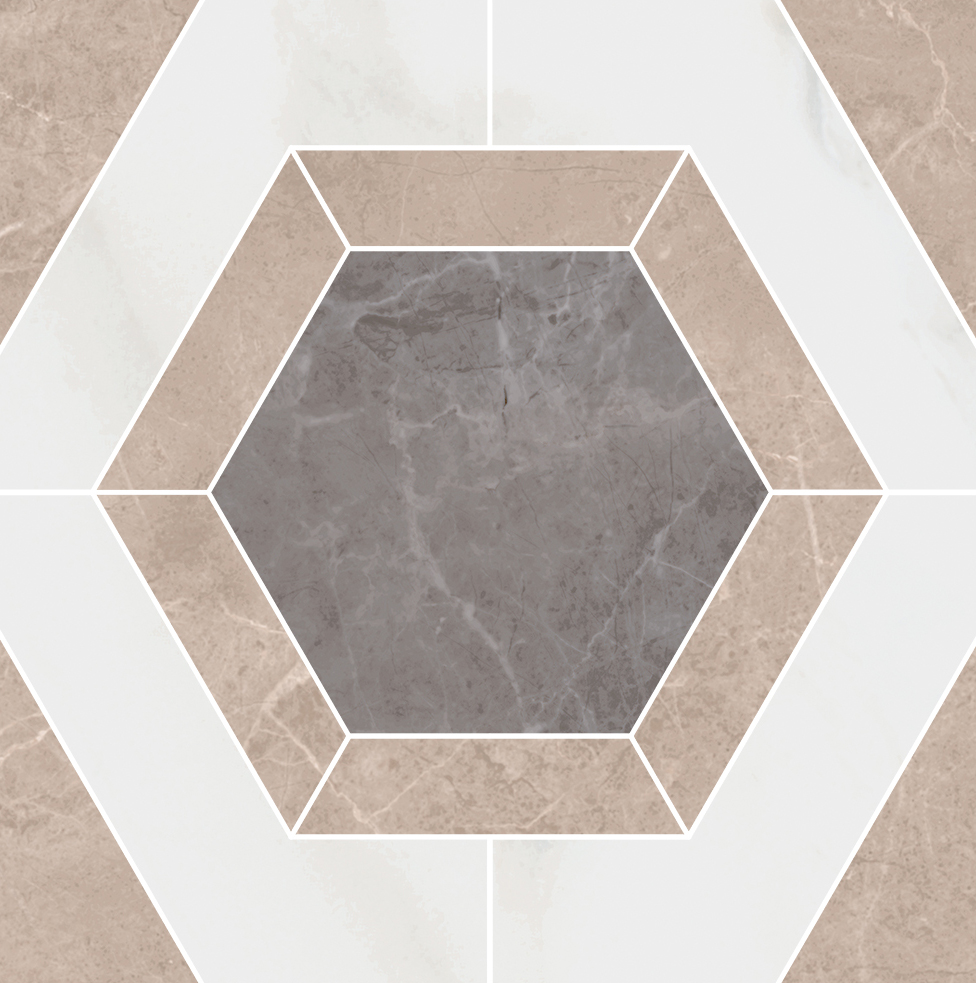 ID101T Декор Гран Пале наборный 25,1x25,1x8,5 Kerama Marazzi