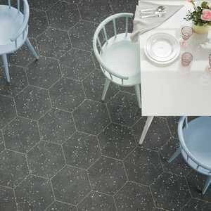 123386 Terrazzo Graphite Colours 32x36.8 DNA Tiles