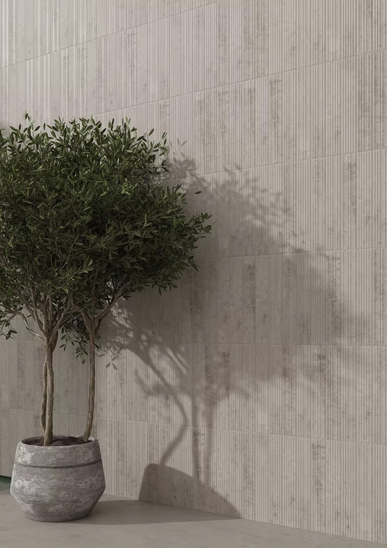 Carrizo Grey Elewacja Struktura Stripes Mix Mat 40x6,6 Paradyz