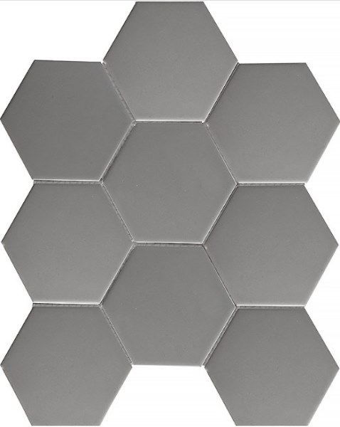 FQ21016 Hexagon big Grey Matt 25.6х29.5 StarMosaic