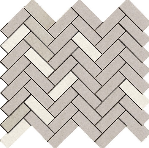 R060 Terracruda Mosaico Degrade Calce/Luce 33.2*128.8 Ragno Marazzi