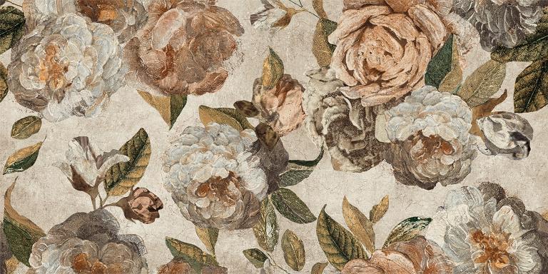 133483 Alchymie Flowery Beige Nat Ret 60x120 Naxos