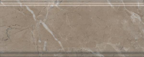 BDA027R Бордюр Серенада бежевый тёмный глянцевый обрезной 30x12 Kerama Marazzi
