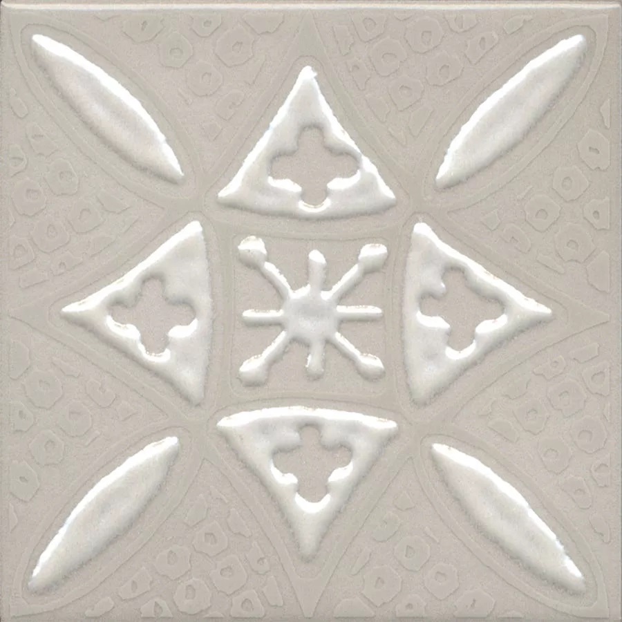 KMD3STA018GN Декор Бахия 2 серый светлый глянцевый 9,8x9,8x0,7 Kerama Marazzi
