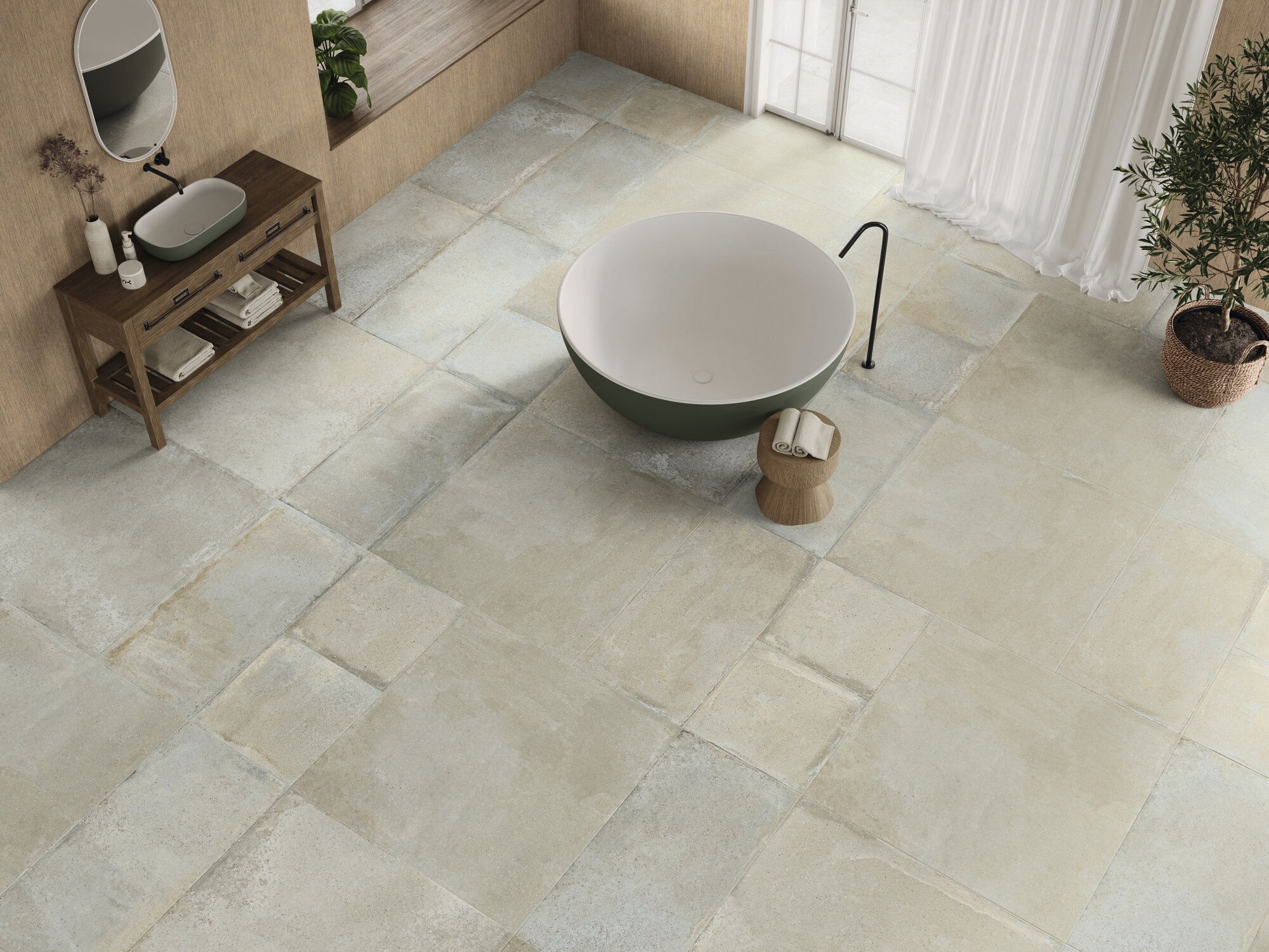 A042409 Palanzo Ecru Rect. 60x60 Ape Ceramica