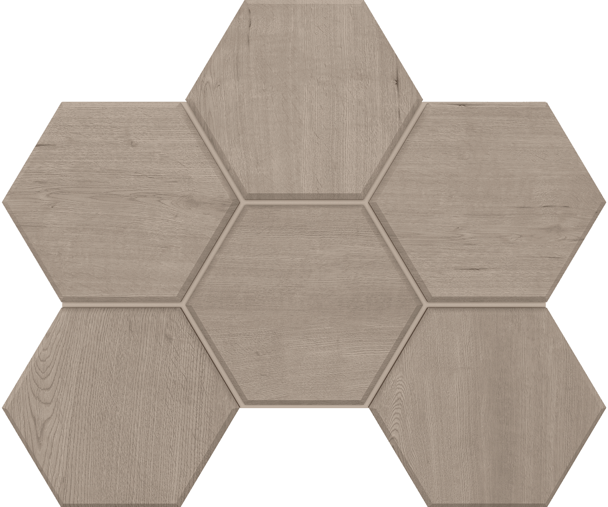 Мозаика CW01 Classic Wood Hexagon неполированная 25x28.5 Estima