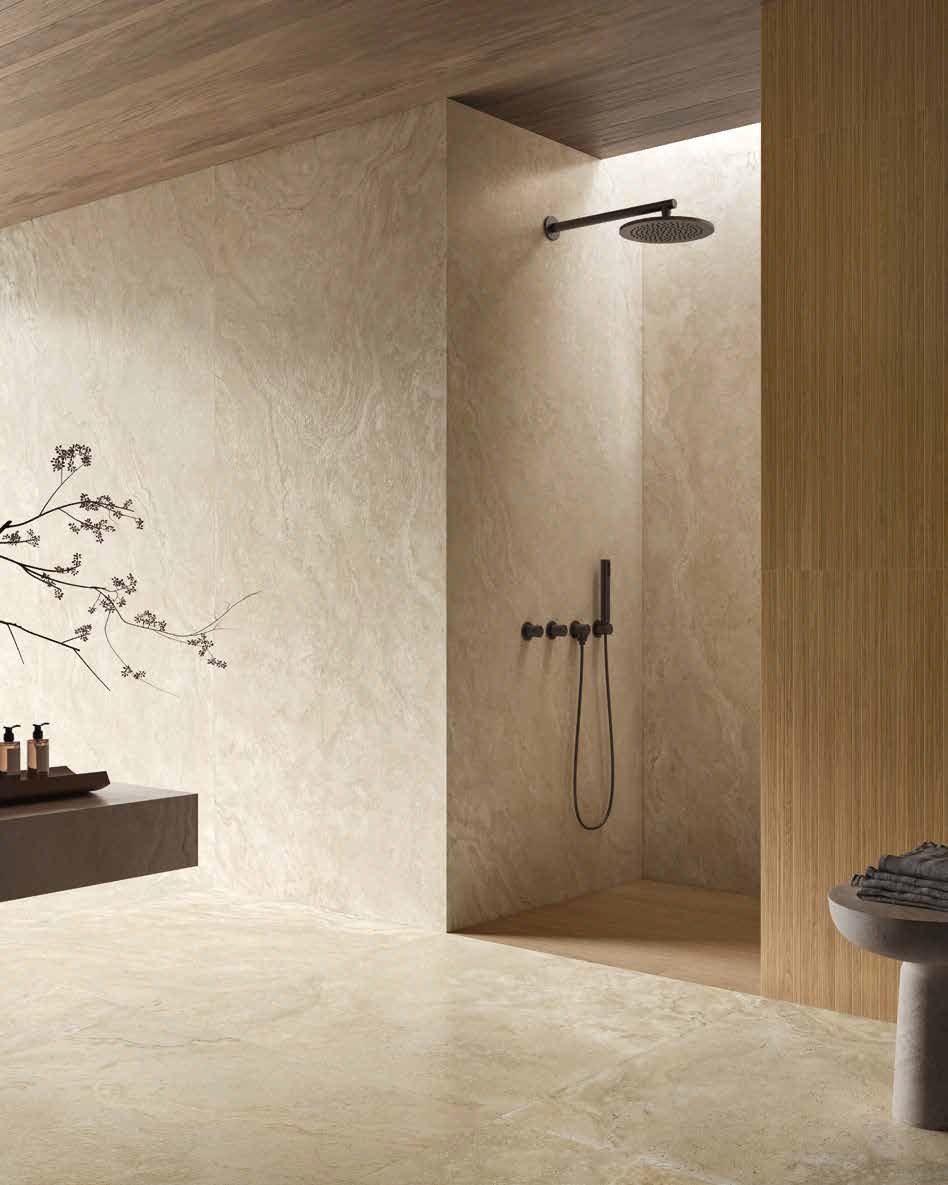 06105 Travertino Creme Satin/Ret 120x280 Ceramiche Piemme