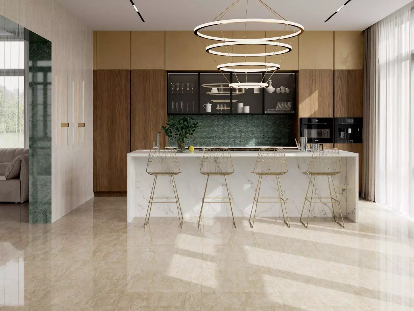 SG647902R Эвора синий светлый лаппатированный обрезной 60х60 Kerama Marazzi