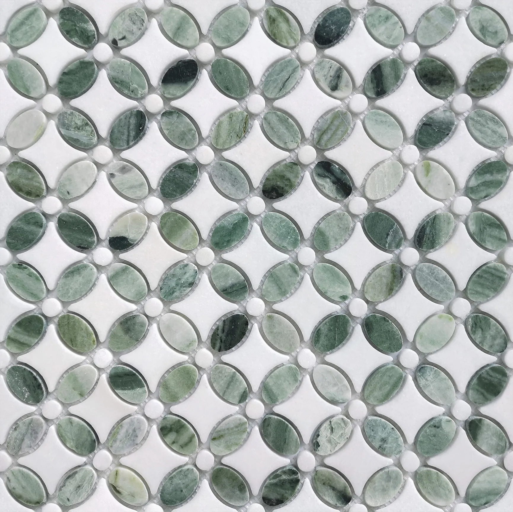 Pietra Mix 5 traforato POL 296x296x7 Caramelle Mosaic