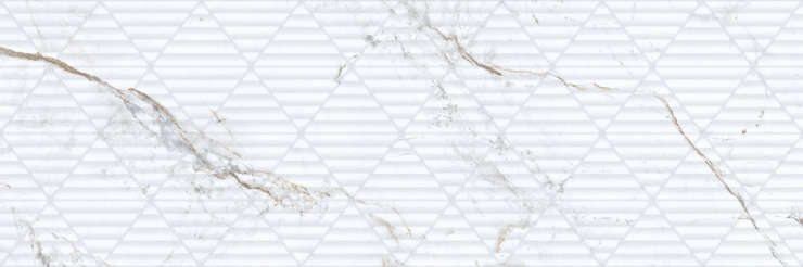 9547 Iguazu White Relieve 30x90 Porcelanite Dos