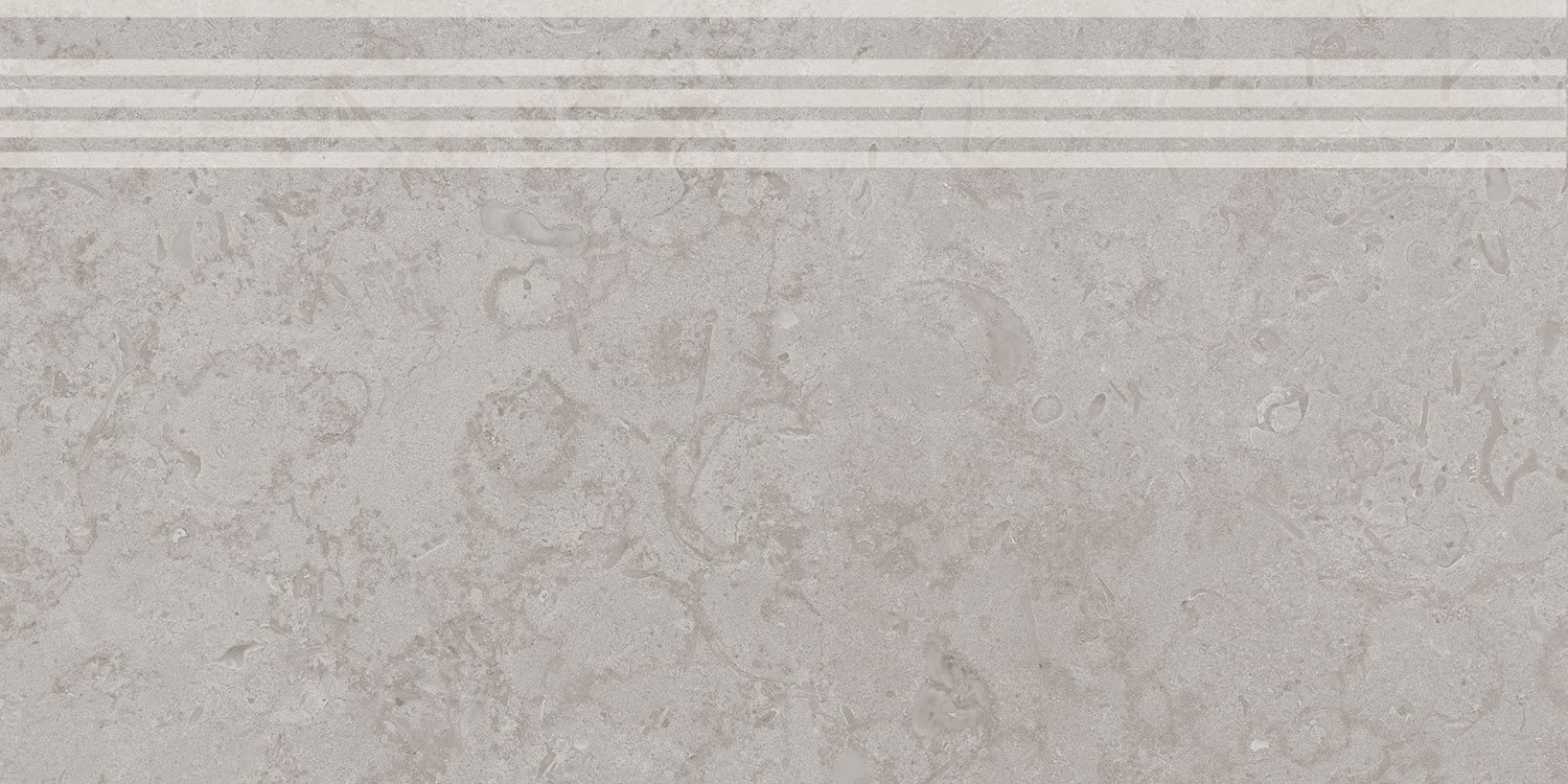 DD205220R/GR Ступень Про Лаймстоун серый натуральный обрезной 60х30 Kerama Marazzi