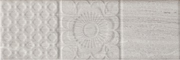 Genesis Relieve Gris 10x30 Monopole Ceramica