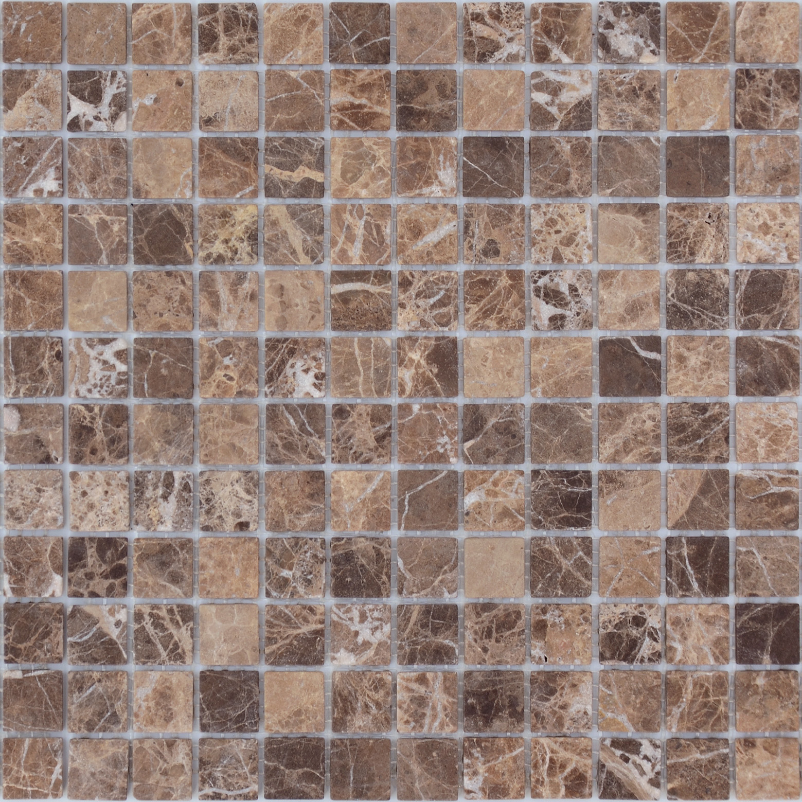 Emperador Dark SAT 23x23х4 298х298 Caramelle Mosaic