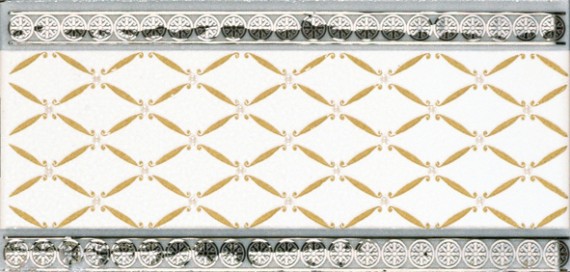 CENEFA DELIS BLANCO SILVER 20*10 Ape Ceramica