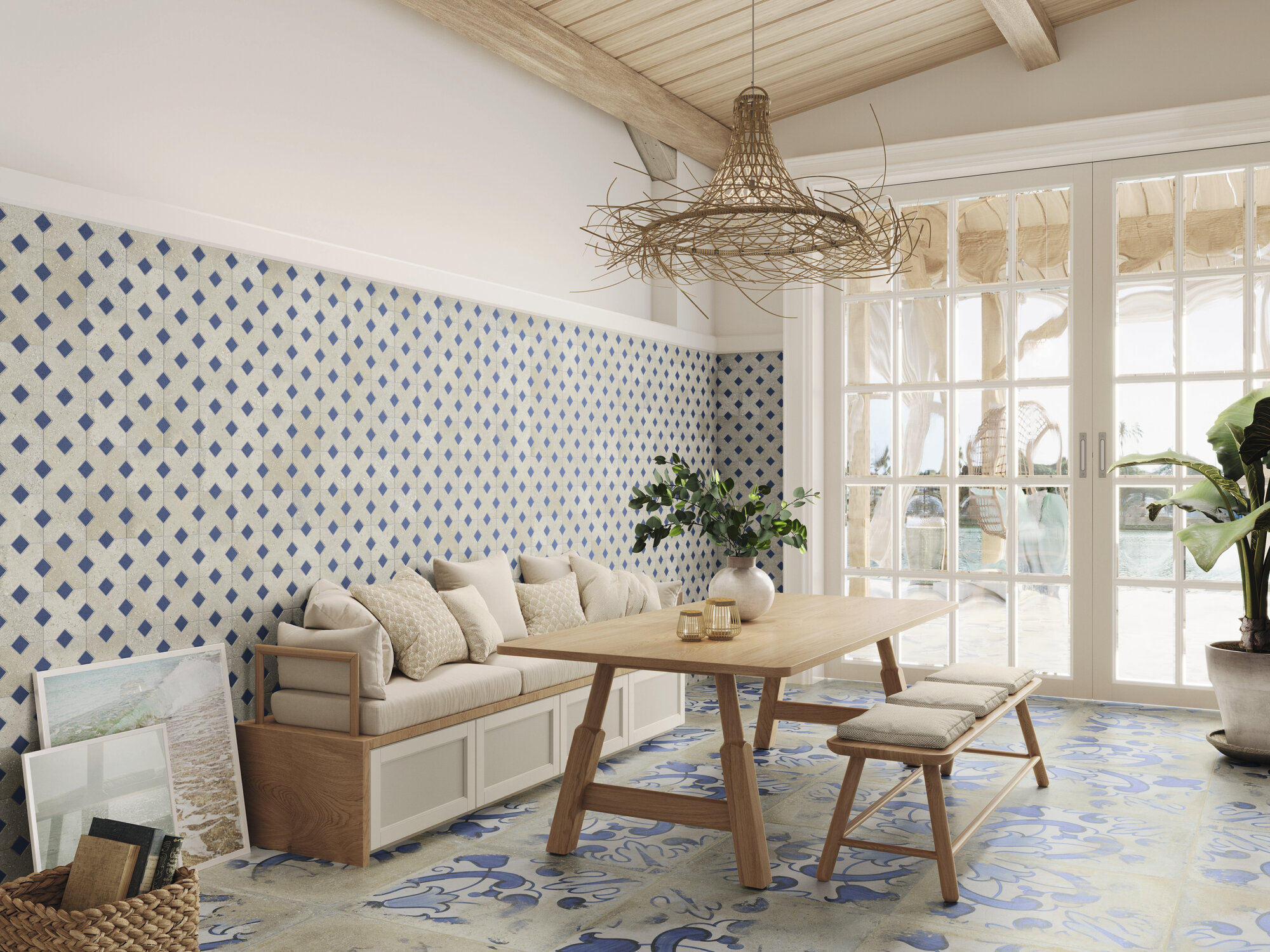 A042409 Palanzo Ecru Rect. 60x60 Ape Ceramica
