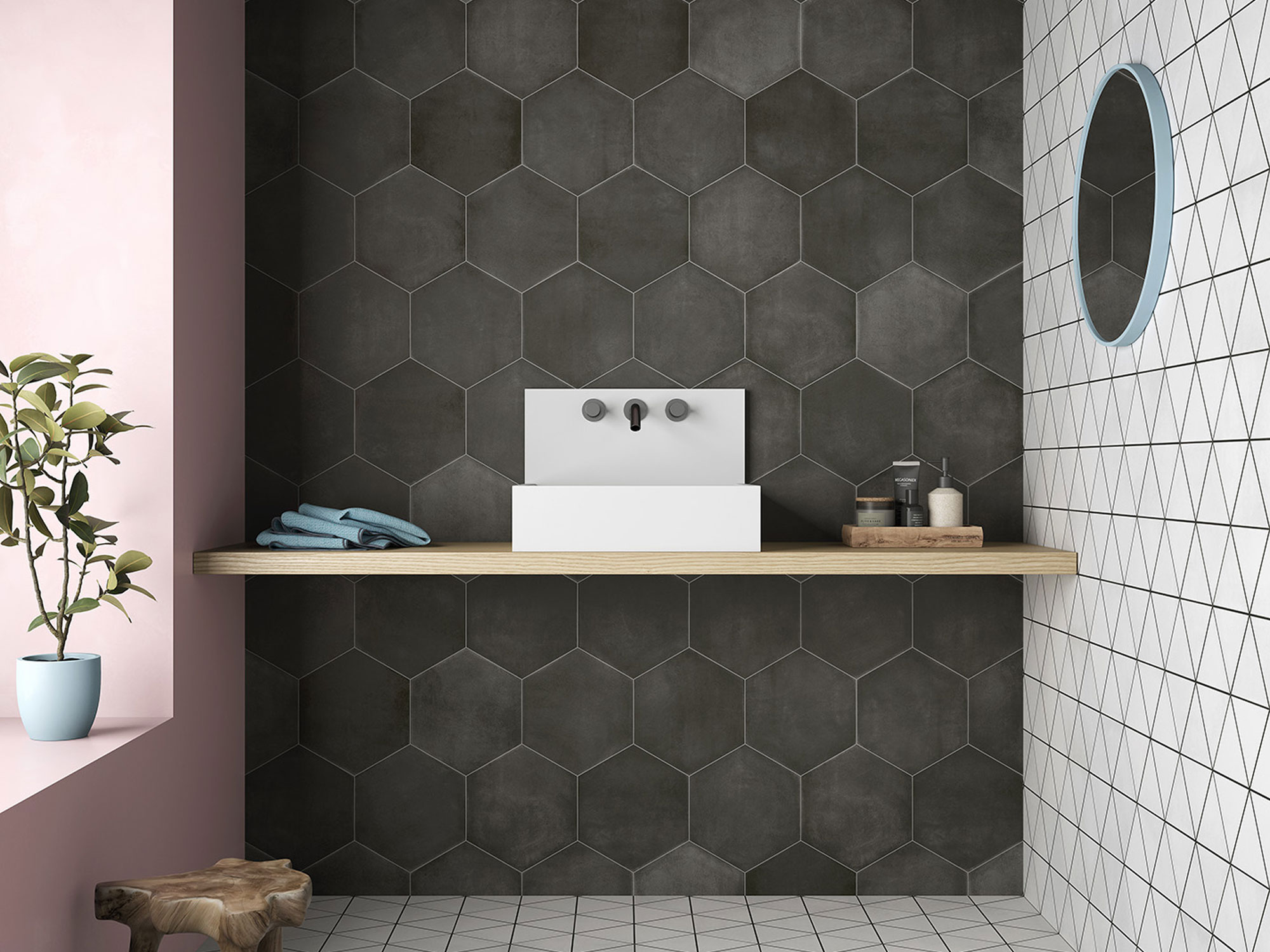 SIX Cementine Pisa Aqua 23x27 Durstone