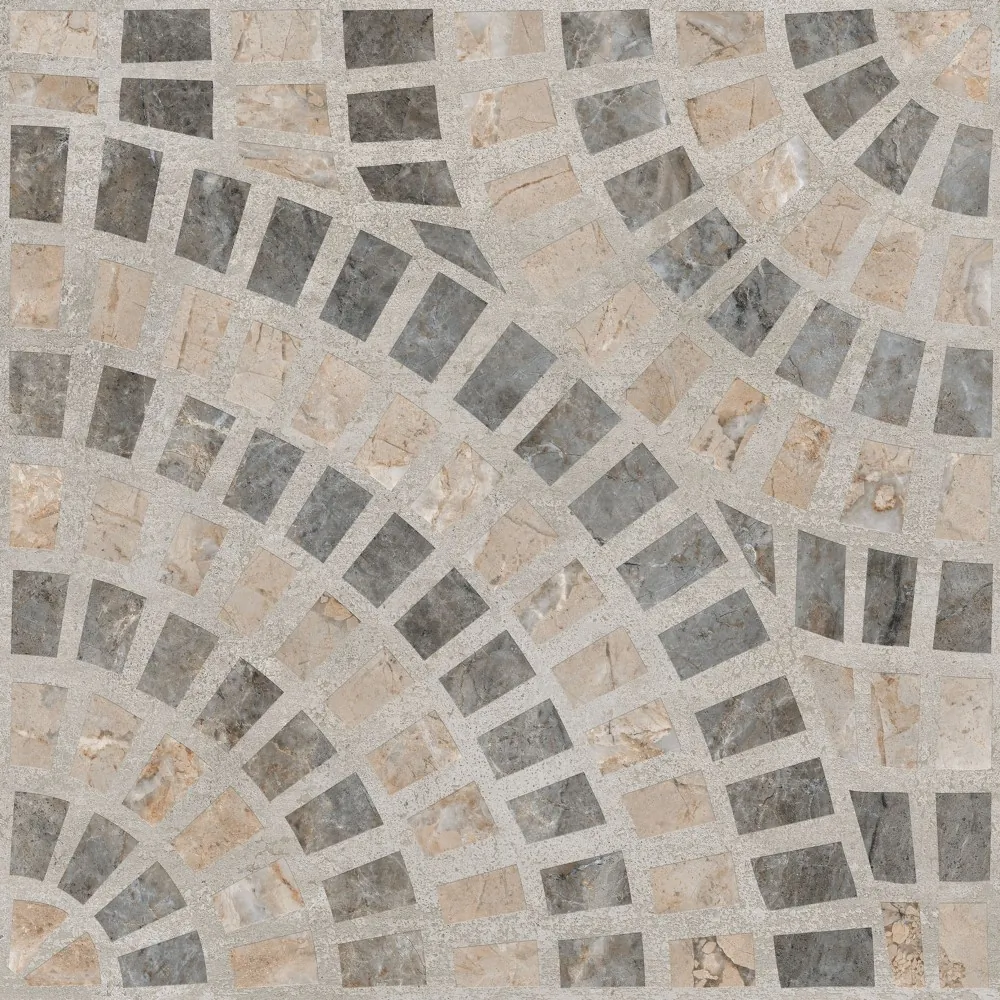K949793LPR01VTE0 Marble-Beton Декор Круговой Темный 60x60 Vitra