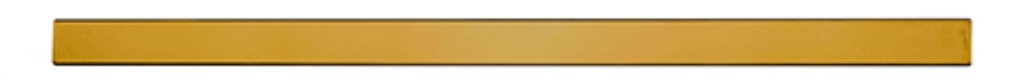 БМ 161 Бордюр металлический золото глянцевый 2.2х50 Роскошная мозаика