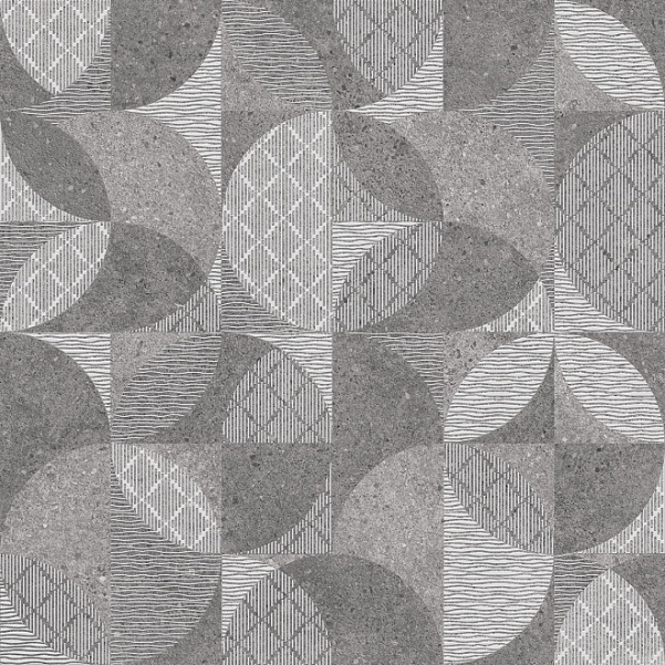 DL601020R Фондамента серый декорированный обрезной 60x60 Kerama Marazzi