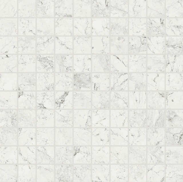760957 Exalt Fairy White Mosaico Luc 3x3 30x30 Cerim