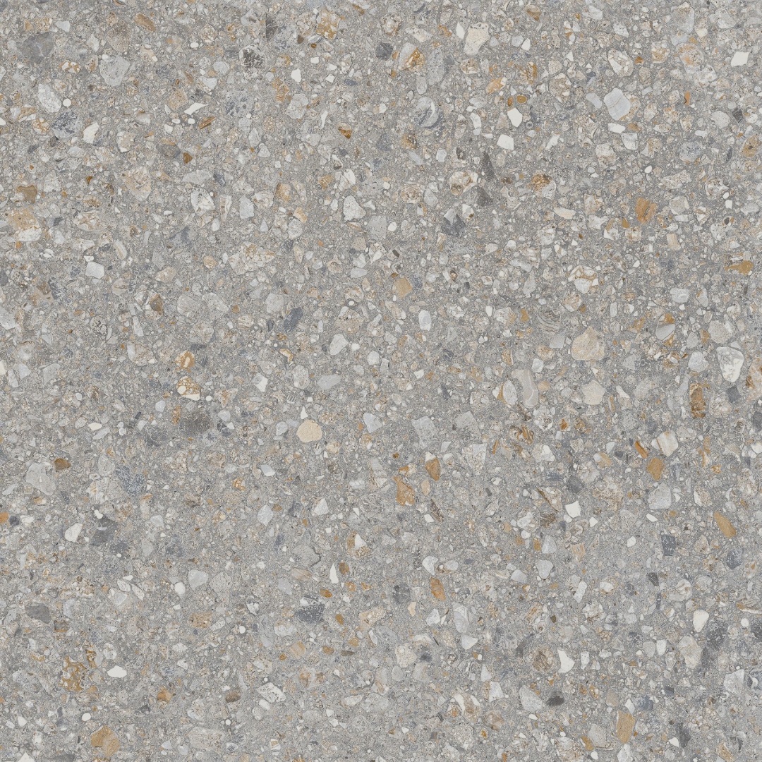 AG23 Aglomerat Dark Grey Структурированный Рект. 60x60x20 Estima