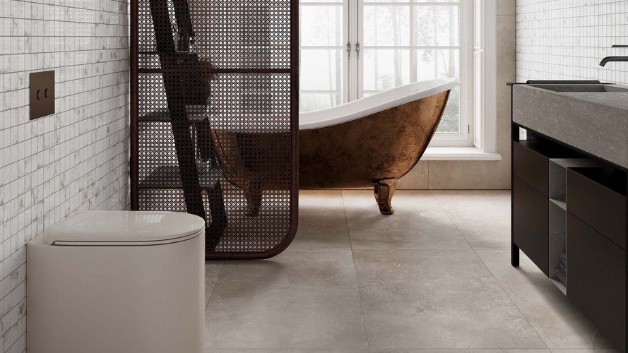 MM00 Magmas Ivory Неполированный Рект. 80x80x11 Ametis by Estima