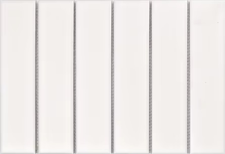 Y45P801 Strip Белая матовая 4.5x19.5 28.8x19.5 Porcelain mosaic