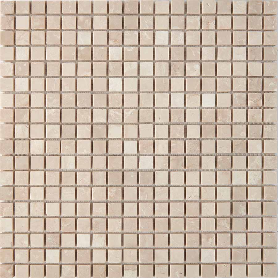 PIX234 Cream marfil из мрамора матовая 15x15 305х305x4 Pixmosaic