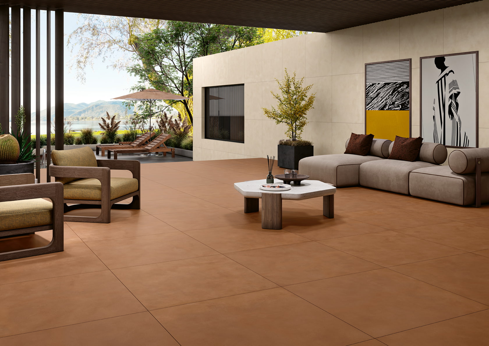 1212MT1 Metropolis White Nat Rett 120x120 Margres фото 2