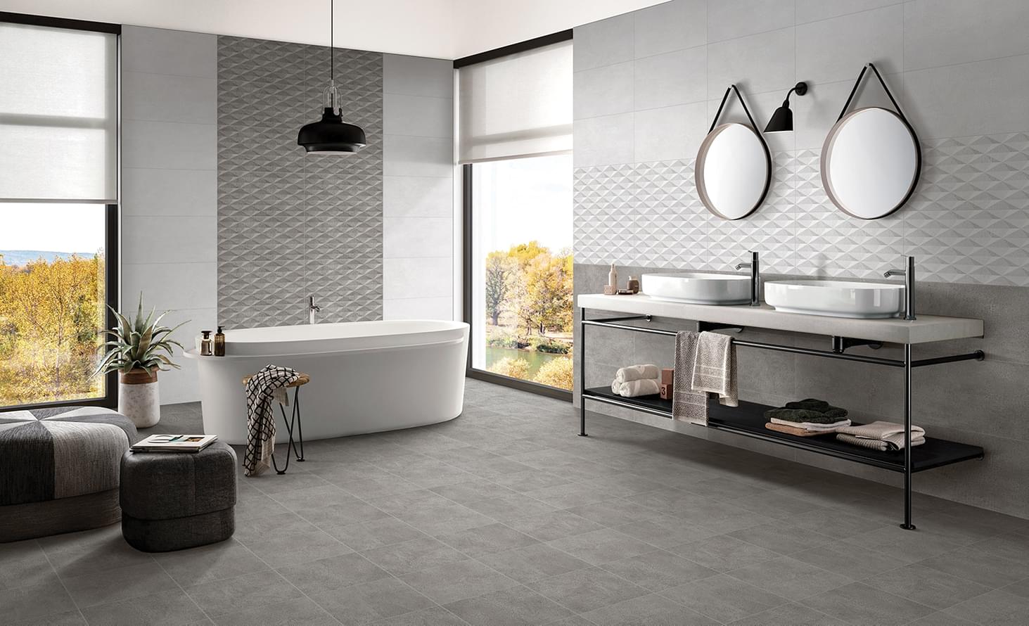 Urban Geo Cemento 30x60 Cube Ceramica