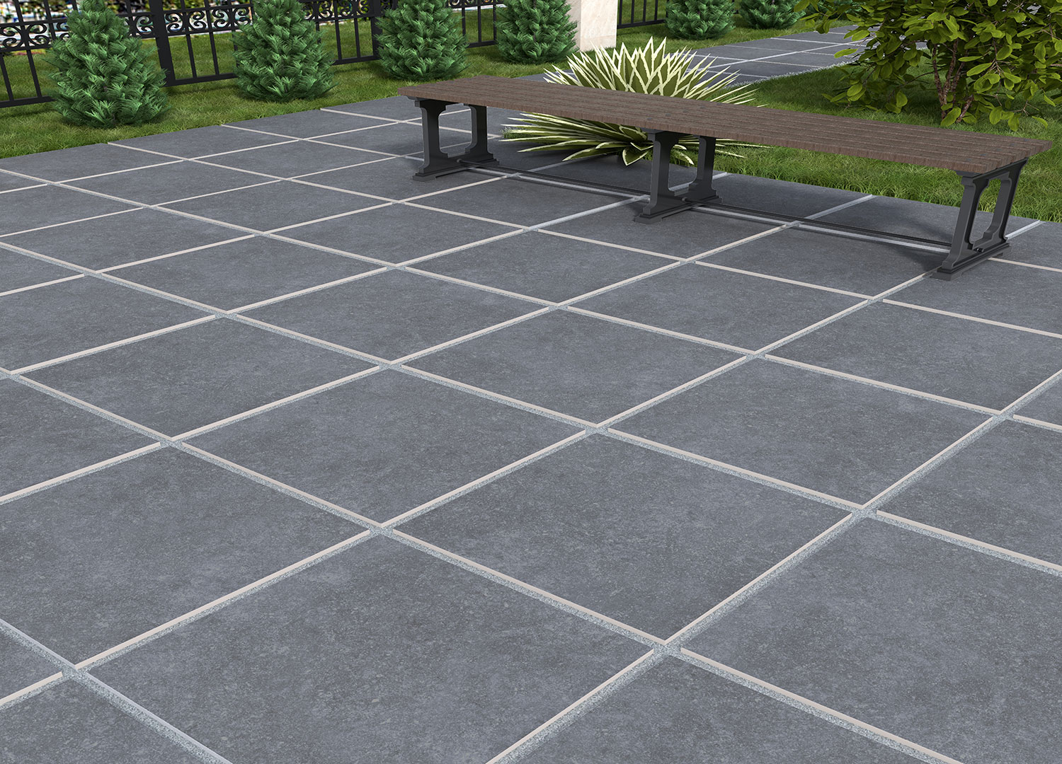 69419 Specter Black Matt 20mm 60x60 Persepolis Tile