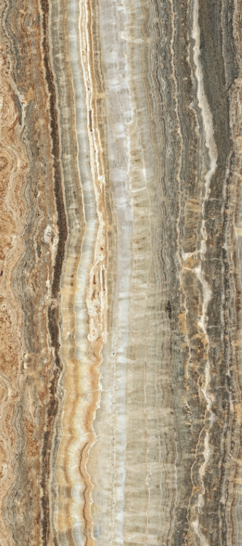778836 Eccentric Luxe Caramel Glossy 80x180 Rex Ceramiche
