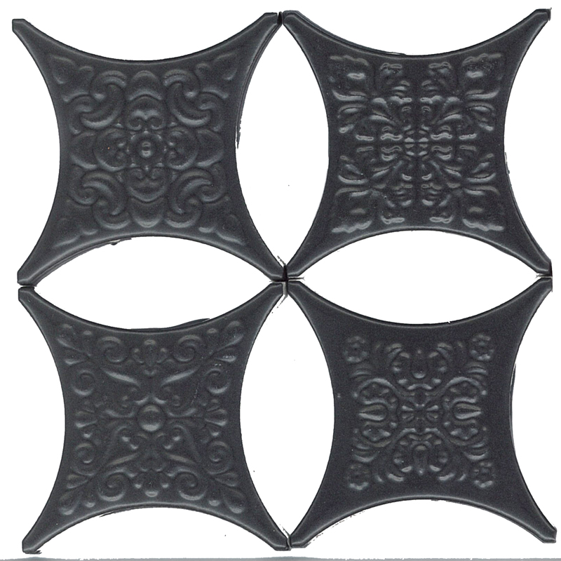 Estrella Set Core Negro 6.7x6.7 микс Absolut Keramika