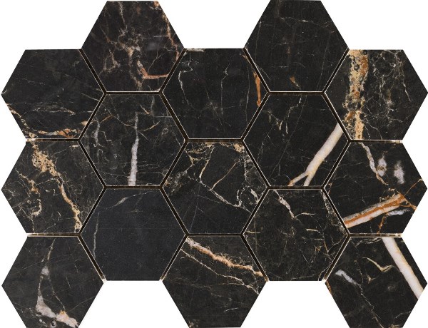 MALLA HEX CR. LUX LAURANTS BROWN 32,5x22,5 Pamesa