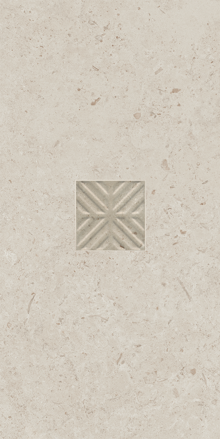 ID128 Декор Карму наборный бежевый матовый 30х60 Kerama Marazzi