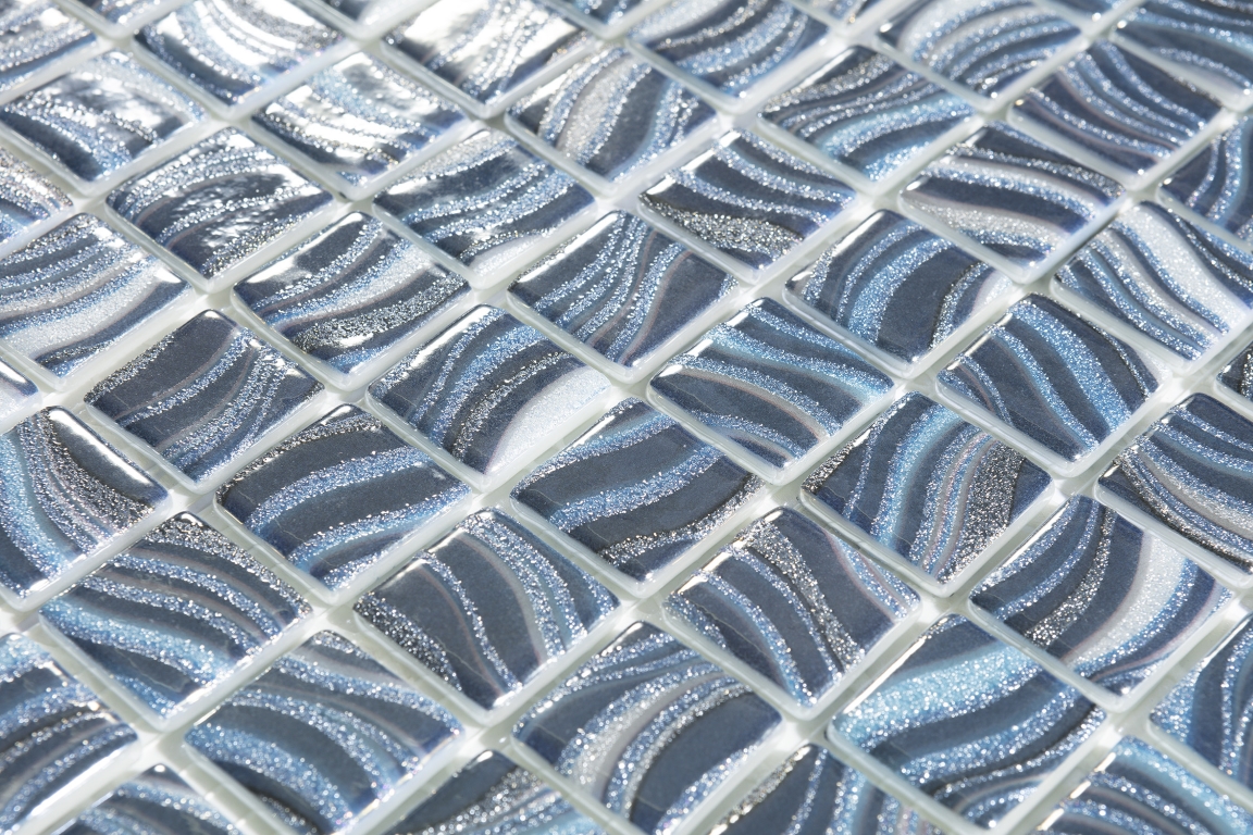 Glitter Blue 7800 (на сетке) 25x25 31,7x31,7 Vidrepur
