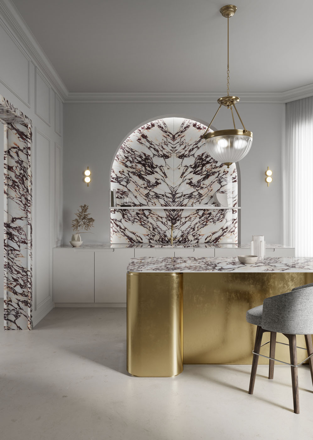 MB06 Calacatta Oro B Satin 12mm 162x324 Infinity