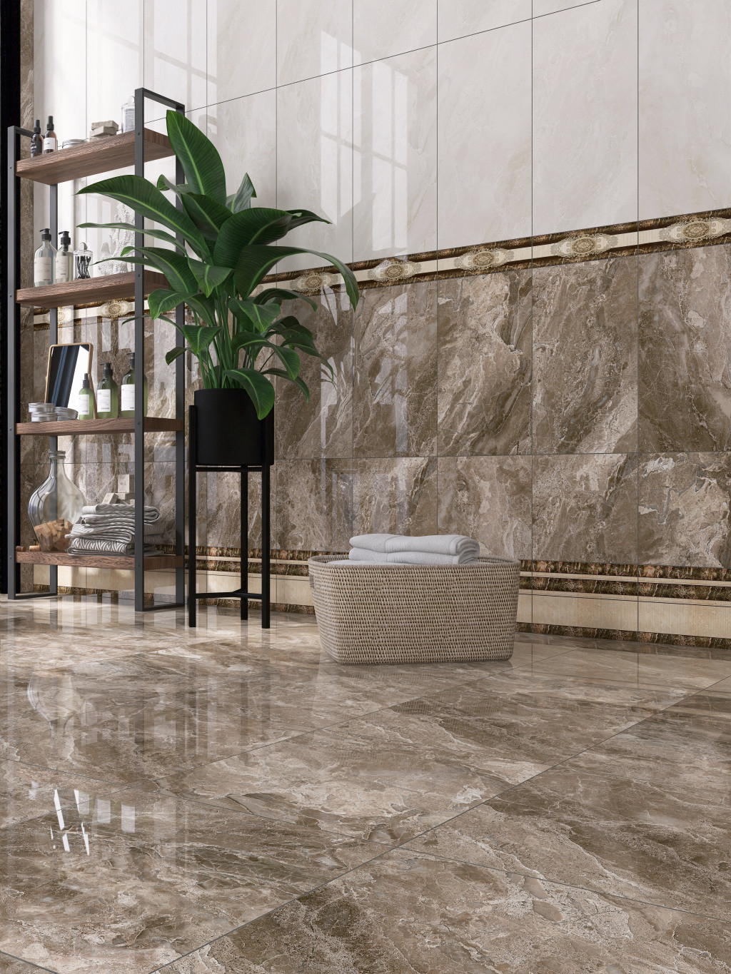 281 Бордюр Hermitage 8.5x30 Eurotile Ceramica фото 6