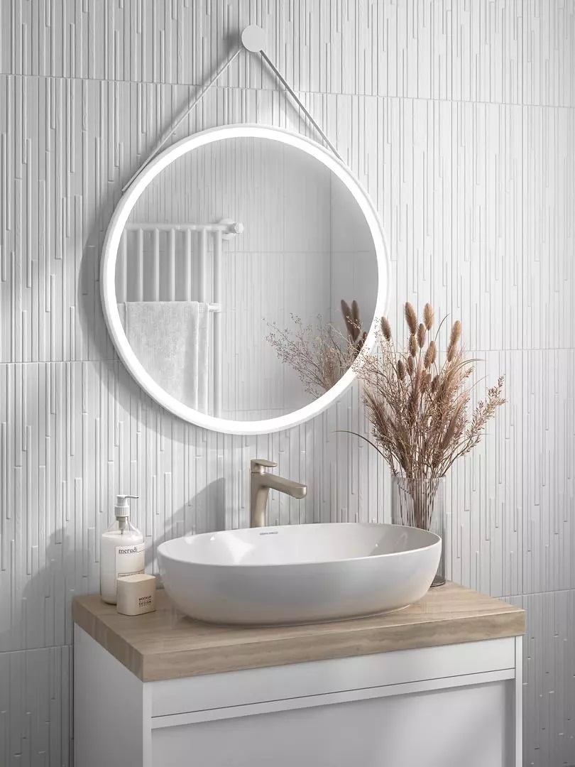 60167 Бьянка белый матовый мозаика 20x60x0.9 Kerama Marazzi