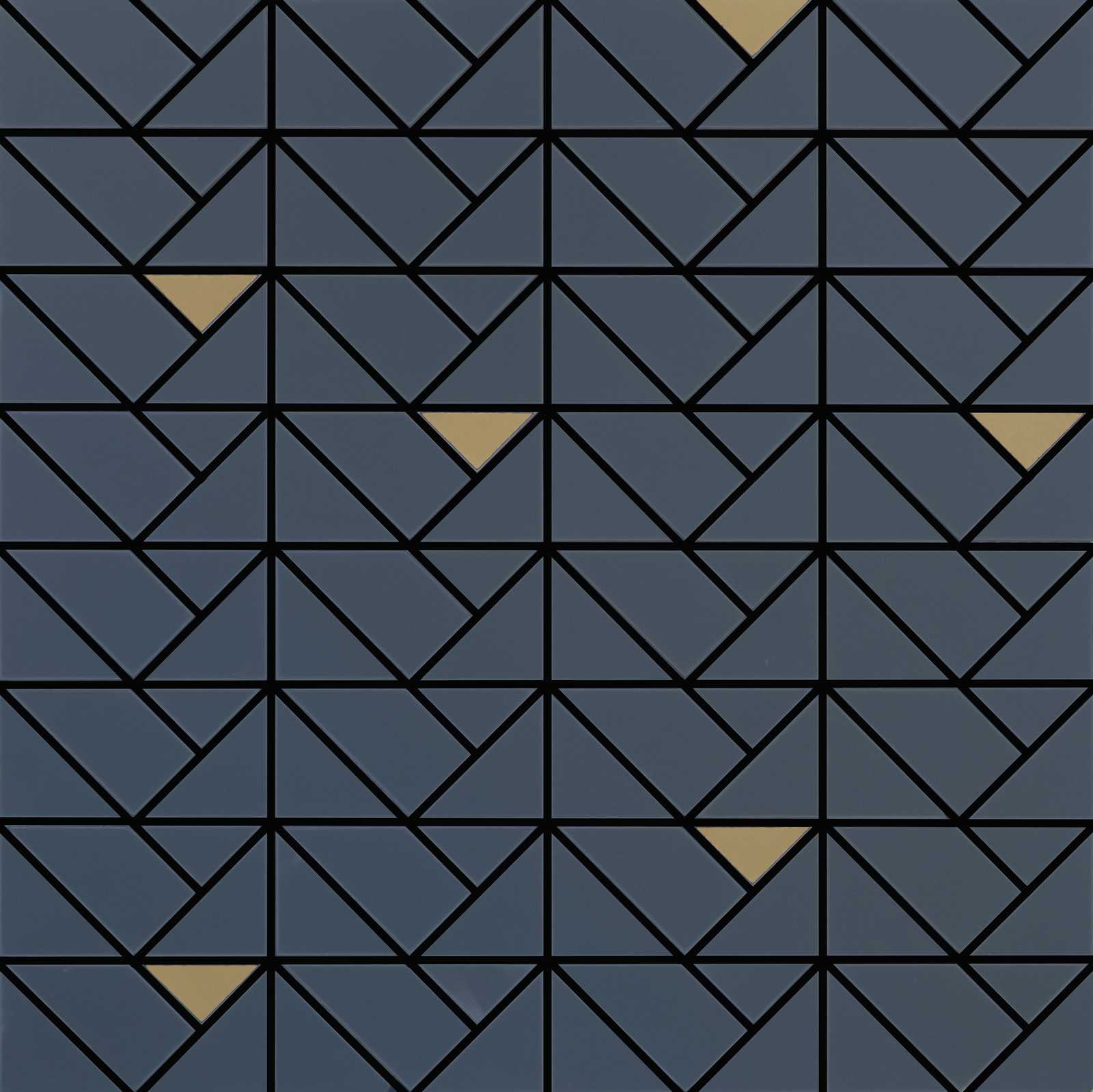 M3JH Eclettica Blue Mosaico Bronze 40x40 MARAZZI Italy