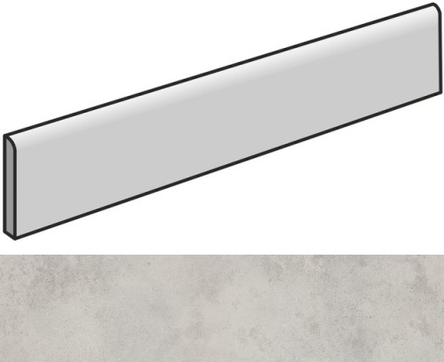 610130004070 Millenium Silver Battiscopa 7.2x60 Italon
