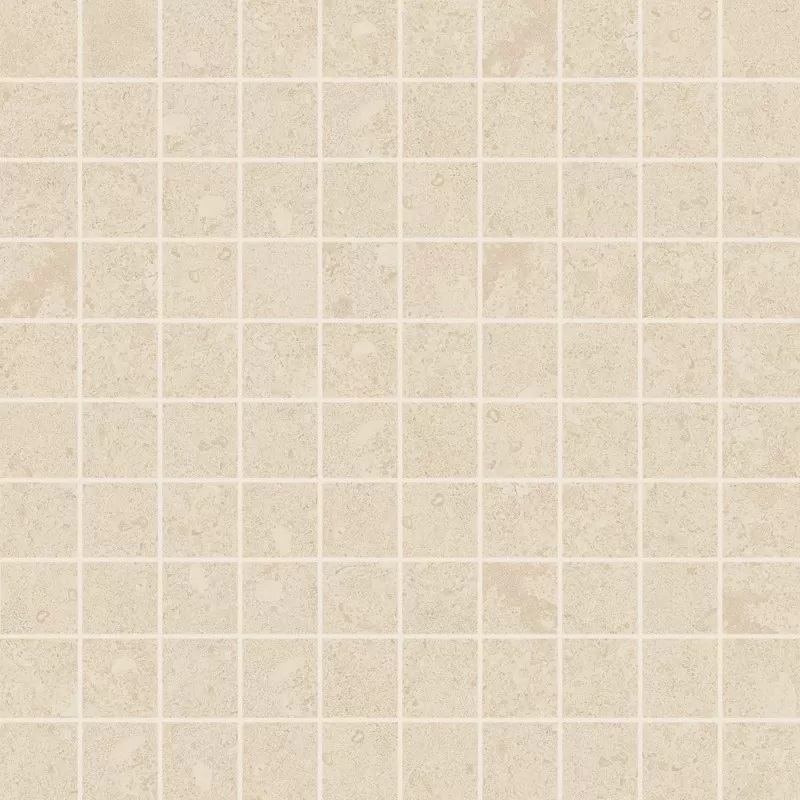 767149 Elemental Cream Limestone Mosaico Luc 3x3 30x30 Cerim