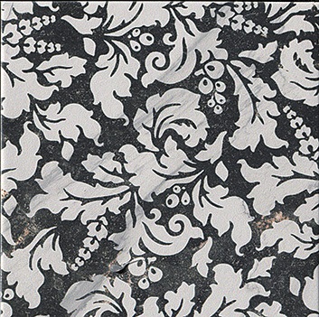 fLZM Roma Deco 20 Statuario Grafitte 20x20 FAP Ceramiche