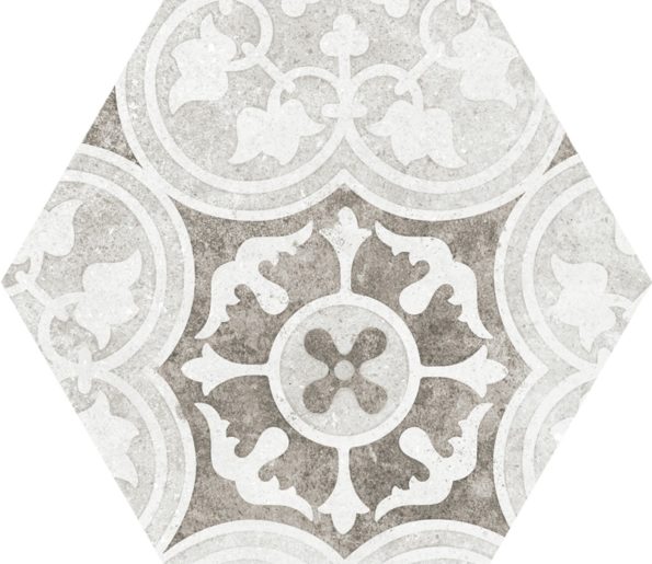 22099 Hexatile Cement Garden Grey 17,5x20 (17 видов паттерна) EQUIPE