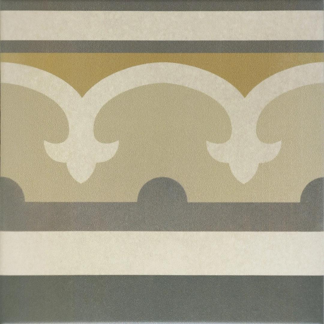 20928 Caprice Burgundy Border 20x20 EQUIPE