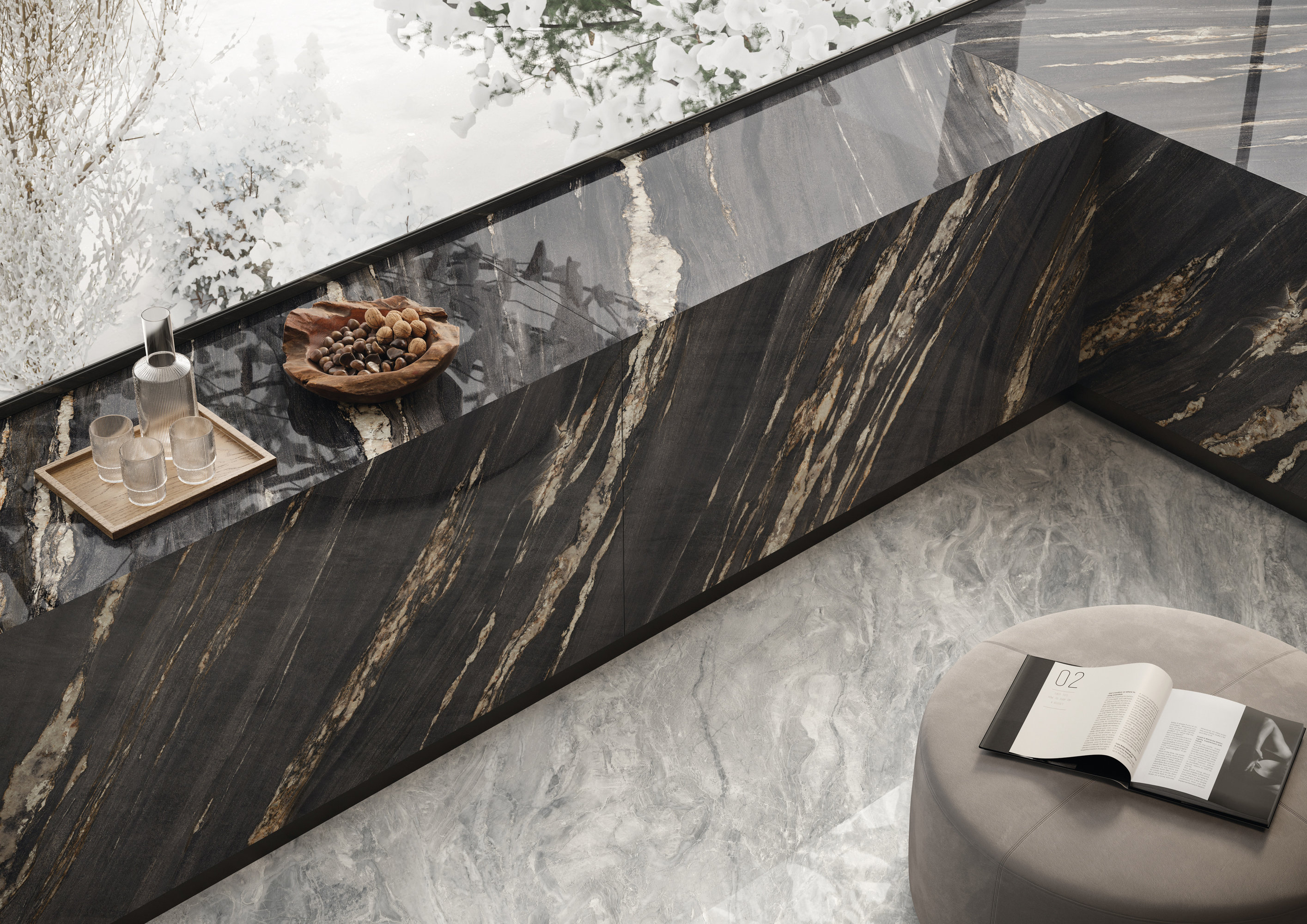 L175446MF6 Marmi Amazonite Luc 6mm 75x150 IRIS FMG фото 14