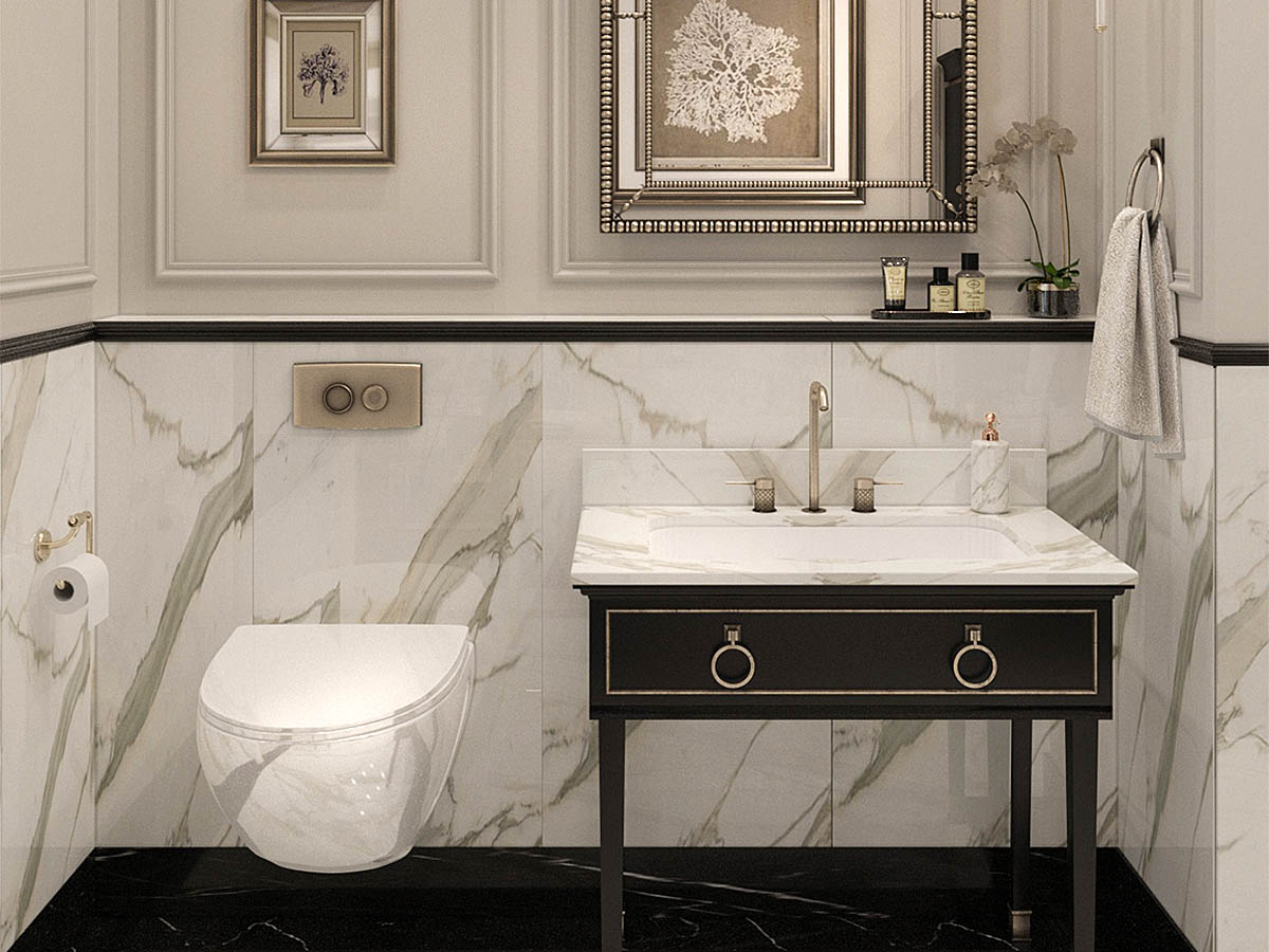Granite Stone Calacatta Pearl / Гранит Стоун Калакатта Жемчуг LLR 60x60 Idalgo (Идальго)