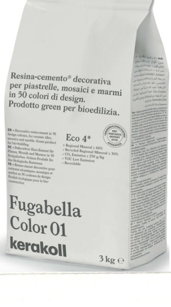 Fugabella Color затирка для швов 02 3кг Kerakoll